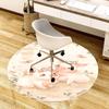 1PC Piglets Flowers Non-Slip Floor Round Carpet, Office, Family, Bedroom, Large Area Rug Indoor Rugs,  Durable Polyester-Z0401