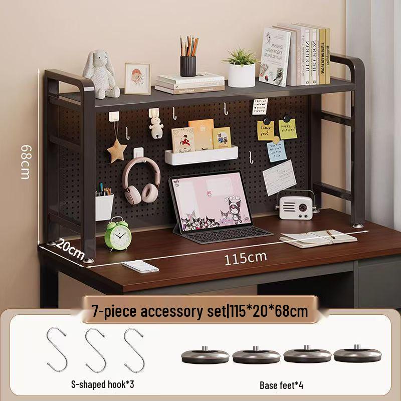 Iron Art Pegboard Bookshelf & Desk Organizer for Home or Dorm