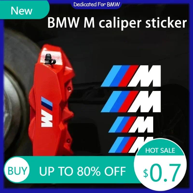 Nové 6ks Samolepky na brzdové třmeny auta Tepelně odolné Decals Autopříslušenství pro BMW M Performance F10 F31 E36 E39 E87 E90 X3