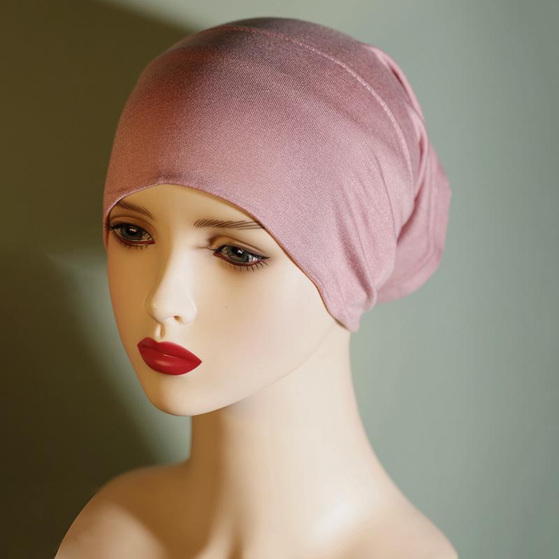 Pilling-Free, Non-Fading Multi-Color Tube Hat & Solid Pure Cotton Headscarf - Women's Elastic & Breathable