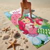 Custom Name Ultra-Soft Beach Towel with Strawberry Shortcake Theme,Ideal for Pool - Camping, Diving - Perfect Travel Essential, Vibrant Beach Towel.