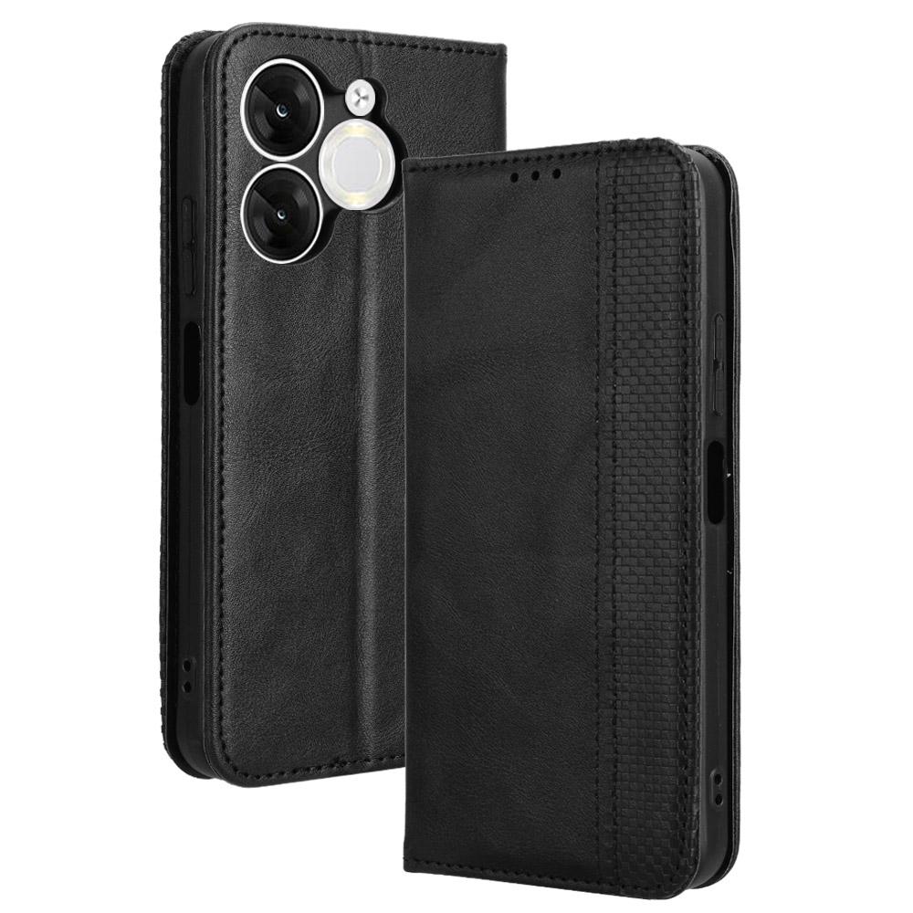 

Кожаный чехол-кошелек с подставкой, ретро-текстурой для itel A80 4G A671LC A