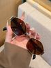 1Pc Fashionable Geometric Glass Frame Personalized High-End Metal Fashionable Trendy Glasses Fashionableable Versatile Decorative Accessories