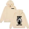Rapper Kanye West Donda Stampa Double Sided Felpa con Cappuccio Uomo Donna Top Hip Hop Moda Musica Pop Abbigliamento Felpe Oversize Vintage da Uomo