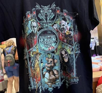 New Apparel Halloween Horror Nights 2025 Short Sleeve Black Color Shirt Unisex T-Shirt