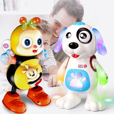 Elektronik Robotlar Köpek Oyuncak Müzik Işık Dans Yürüyüş Sevimli Bebek Hediyesi 3-4-5-6 Yaş Çocuk Oyuncakları Yürümeye Başlayan Çocuklar Hayvanlar Erkek Kız Çocuklar