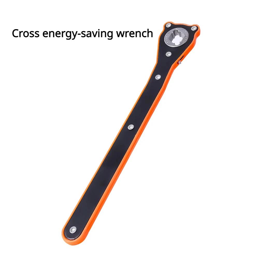 Actualizați cheie de ridicare a cricului pentru mașină Unelte cu mâner pentru economisirea forței de muncă cu dublu scop Cheie universală pentru cric Accesorii pentru instrumente