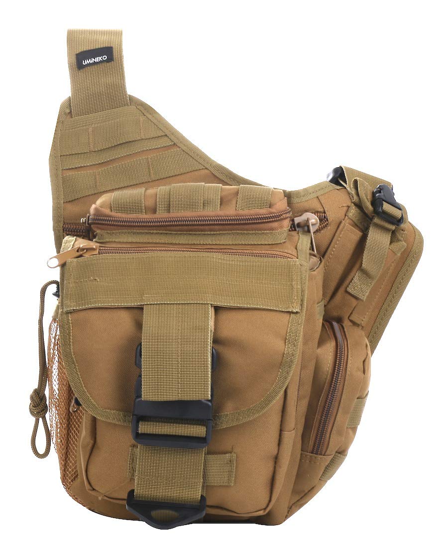 

Umineko UM-FB-07 Lure Bag, Eging Bag, Crossbody Bag, Shoulder Bag, Fishing, Brown