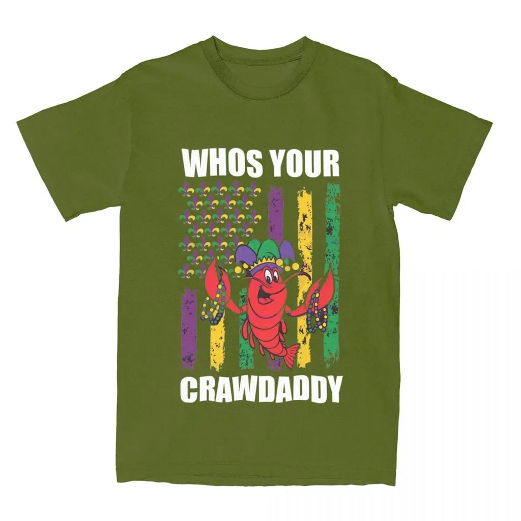 Men Women's Funny Mardi Gras Shirts Apparel Novelty Crawdaddy Crawfish Jester Beads T Shirt Tee Clothing New Arrival