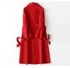 Hepburn-Style Women's Slim Fit Double-Faced Cashmere Wool Coat 2024