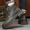 Mens Low Top Sneakers Genuine Leather Male Walking Boots New Men's Motorcycle Boots New Arrival Outdoor Men Basic Boots