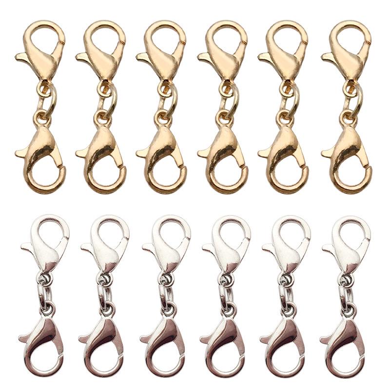 

Creative DIY Zinc Alloy Double-Headed Lobster Clasp for Necklaces and Bracelets