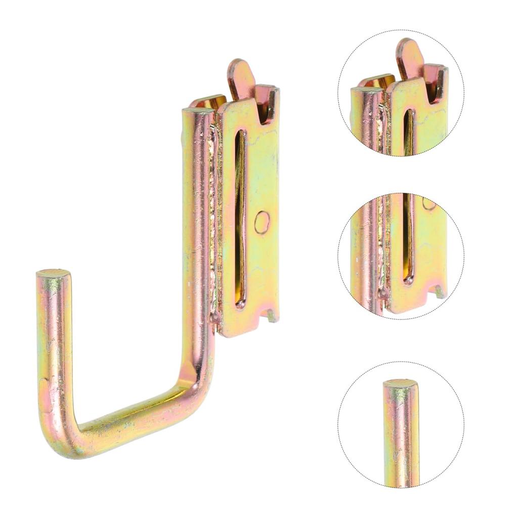 Mobestech 4pcs Fixed Hook Rail Tool E-Track Hanger J Hook Enclosed Trailer Hook Enclosed