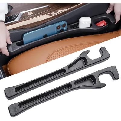 2 Pack Car Seat Gap Organizer, Seat Gap Filler Plug For Cars, SUVs & Trucks – Prevents Lost Items, Great For Rideshare, Daily Commute & Long Trips,
