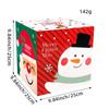 Christmas Cookie Boxes Small Christmas Elk Snowman Santa Claus Box 25cm/9.84in Holiday Candy Box With Lid Christmas Themed Box