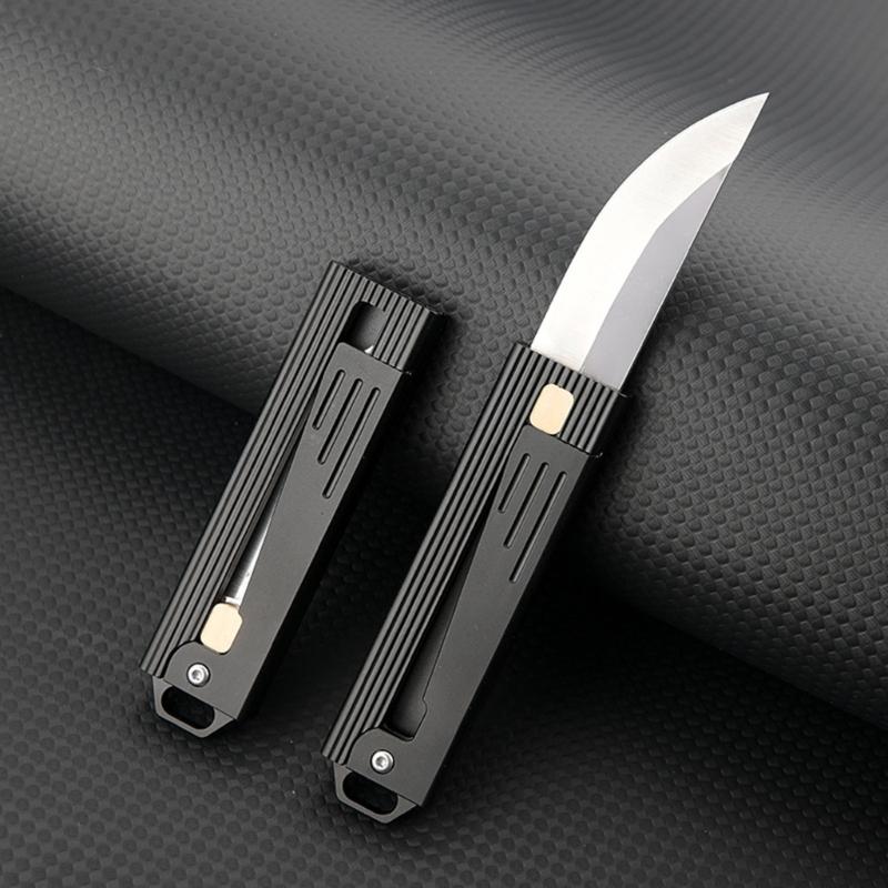 Cuțit de buzunar pliabil Lamă Portabil EDCs Exterior Camping Deschizător de sticle Brelocuri Orificiu Cuțit
