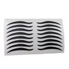 Black Almond Skin-Tone Double Eyelid & Cat-Eye Eyeliner Stickers with Smoky Eyeshadow Stickers