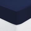 Drap housse coton uni 140 x 190 cm Couleur moderne encre