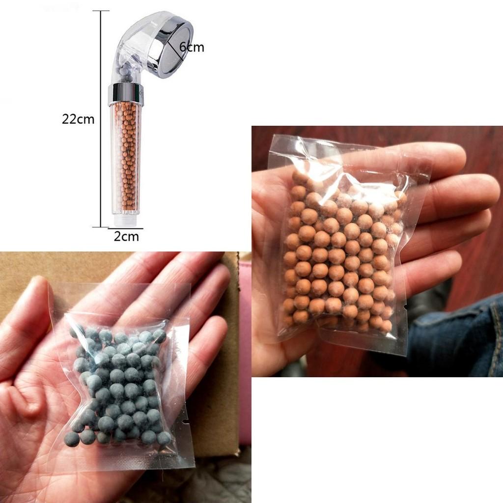 Transparent Negative Ion Shower Heads Pressurized Water Saving Handheld Gift