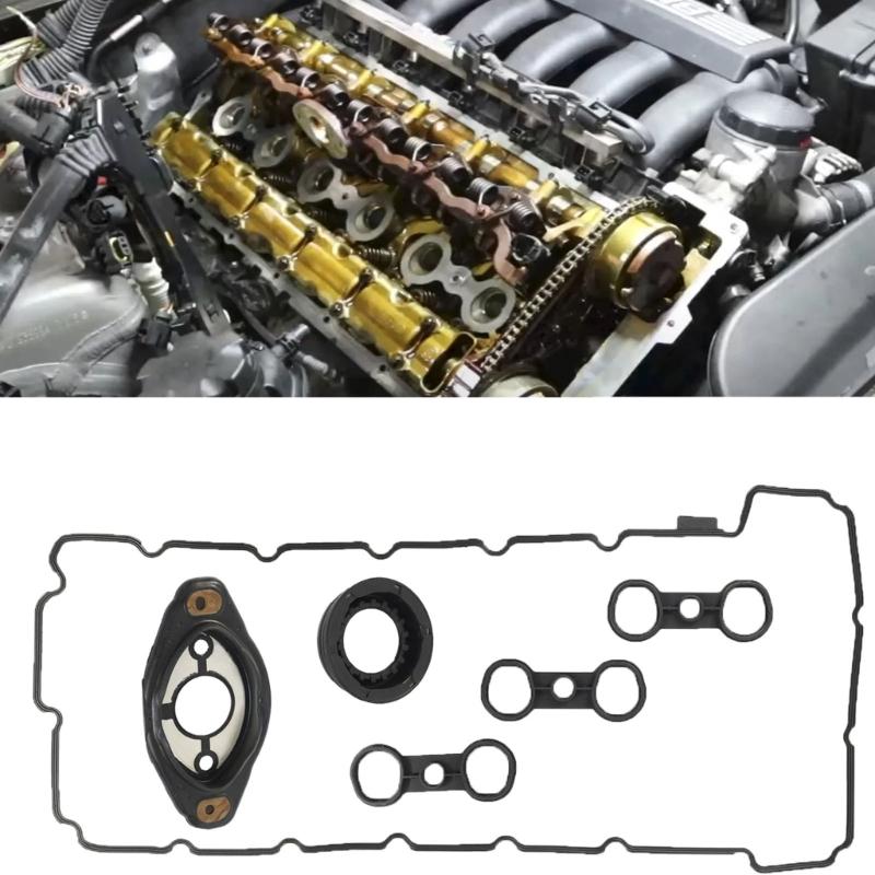 Engine Valves Cover Gasket Set 11127582245 11127552280 11127528242 for E87 E90 E92 E93 F10 E64 E63 Replacement Gasket