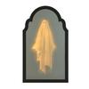 Halloween Novelty Ghost Mirror Light-up Hologram Ghost Mirror with LED Light for Haunted House Indoor Bedroom Kitchen Fireplace Decor