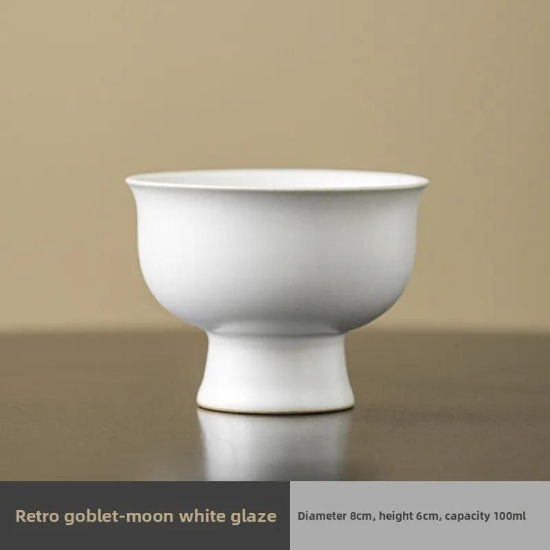 Японский керамический кубок Кунг-фу Маленькая чайная чашка Простая мастер-чашка Одинарная чашка Персональная чашка Чайная чашка Китайская чашка Чайная чашка Чайная пиала 100ML