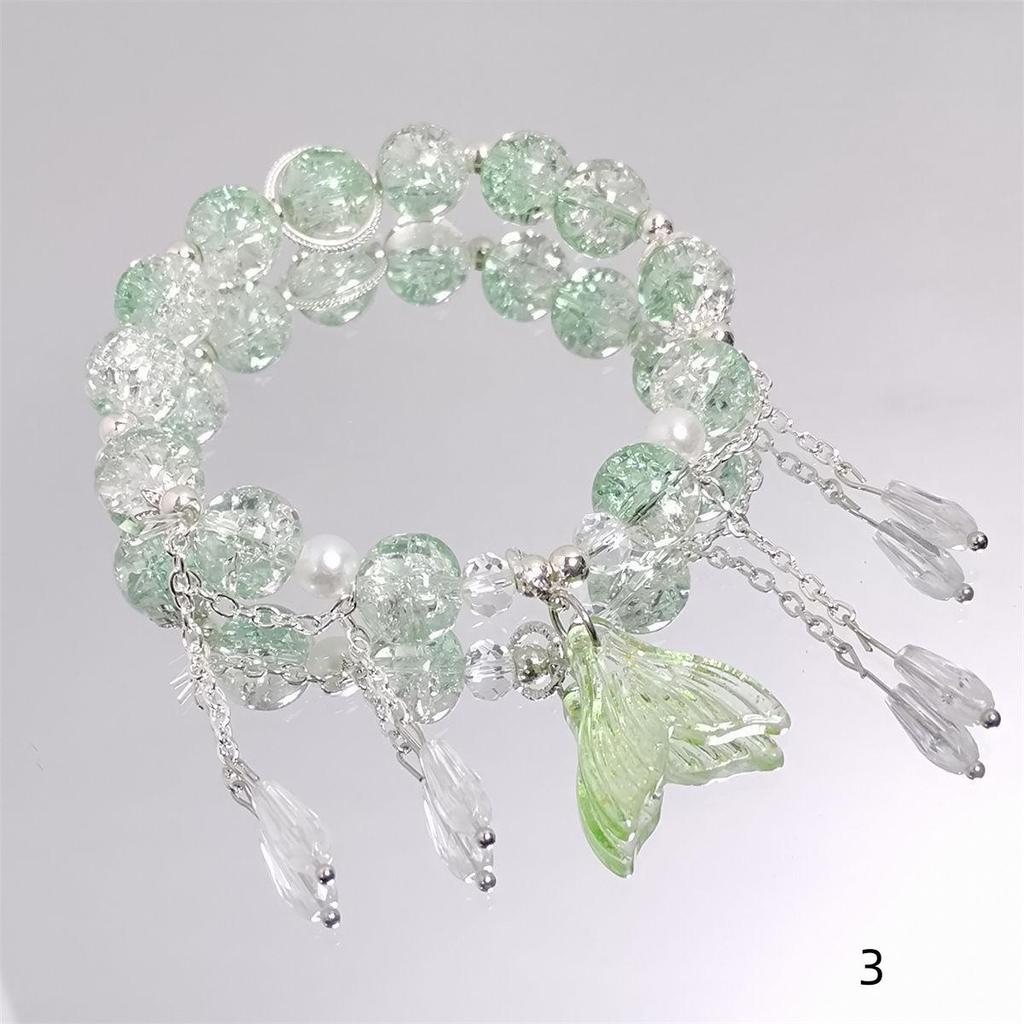 Mori Style Starry Sky Crystal Butterfly Bracelet - Elegant, Versatile Fairy Design for Women and Best Friends