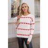 Ladies' Love Hooded Knitted Sweater Large Loose Sweater