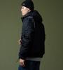 ALPHA INDUSTRIES Hooded Rib Jacket TA1716 Men's Size L BLACK