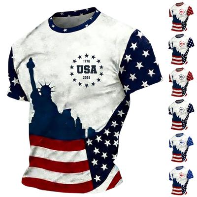 Men's Casual Round Neck Short Sleeve T-Shirt