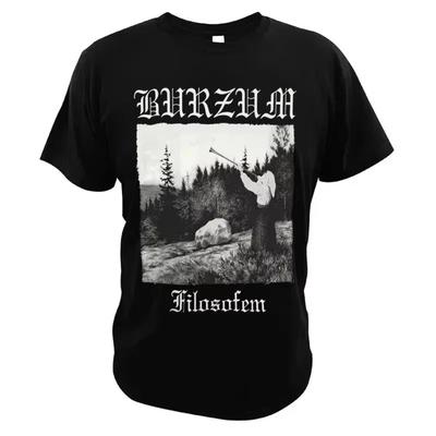 Burzum Varg Vikernes T-shirt Siyah Metal Zindan Synthneofolk Hayranları Tee Rahat Yaz Pamuk Bisiklet Yaka Klasik Üstleri AB Boyutu