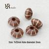 Retro Braune Geometrische Holzperlen für Minimalistischen DIY Schmuck