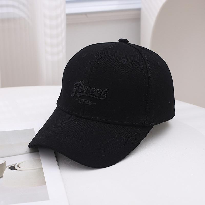 Spring And Summer Male Alphabet Embroidered Baseball Cap Female Versatile Wide Brim Show Face Small Peaked Cap Casual