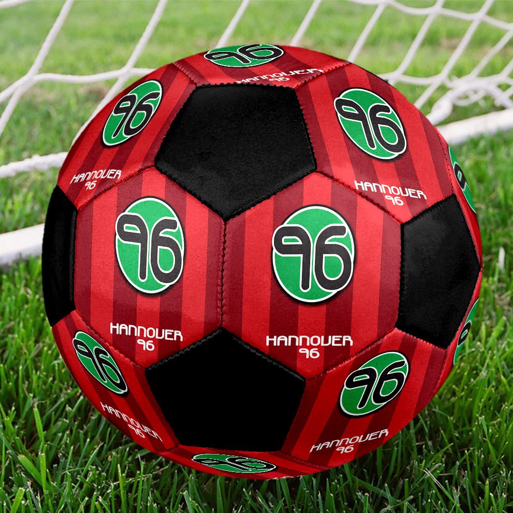 Pallone da Calcetto Indoor Hannover 96 Colorato Cucito a Macchina PVC Misura 5 Allenamento di Squadra Pronto per la Competizione Resistente Alta Rimbalzo Fresco Regalo Sportivo