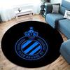 Club Brugge KV Round Area Rug,Carpet Rug for Living Room Bedroom Sofa Playroom Decor,Non-slip Floor Mat