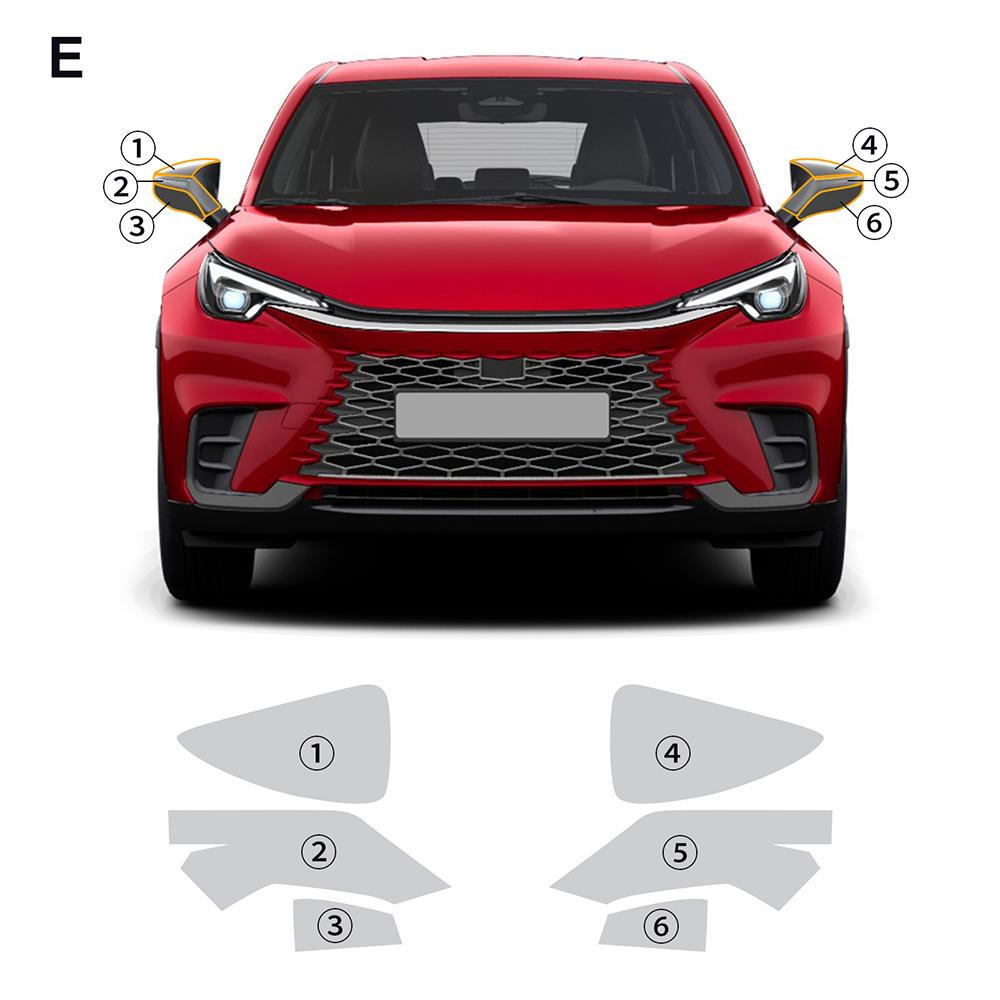 Pro Lexus LBX 2024 2025 Ochranná fólie na světlomety zpětná zrcátka sloupky B C Samolepka TPU PPF Předřezané doplňky Průhledné