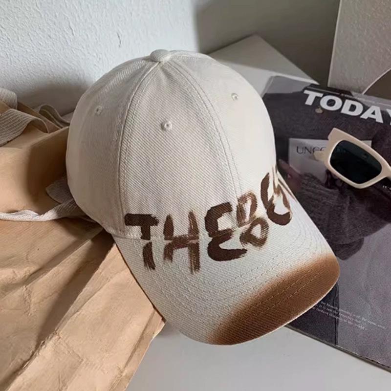 

Кепка бейсболка в американском стиле ретро серого цвета для больших голов - Широкополая кепка-утка, унисекс, эффект маленького лица. One Size