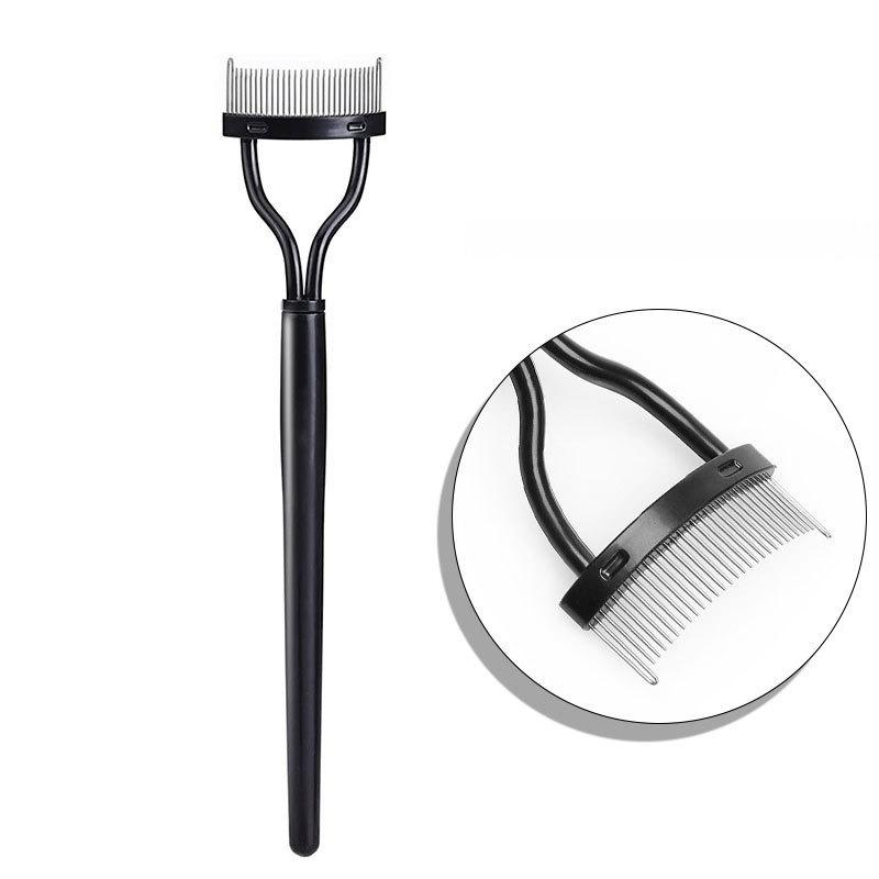 New In Eyelash Separator Metal Teeth Straight Eyelash Curler Beauty Makeup Stainless Eyelash Brush Comb Mascara Curl Makeup Tool