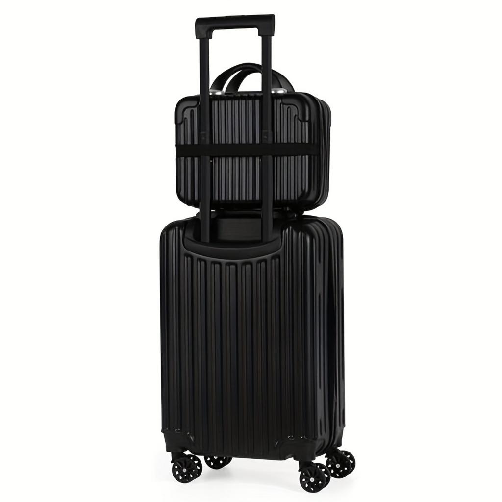 2-Piece Hardshell Luggage Set (20"+14") - Nesting Spinner W/ 360° Wheels & TSA Lock, Lightweight Expandable for Family Travel