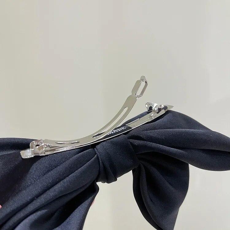 3D Bow Spring Hair Pin Cute Princess Hair Clips Ribbon Barrettes Headwear for Girls Women Hair Accessories