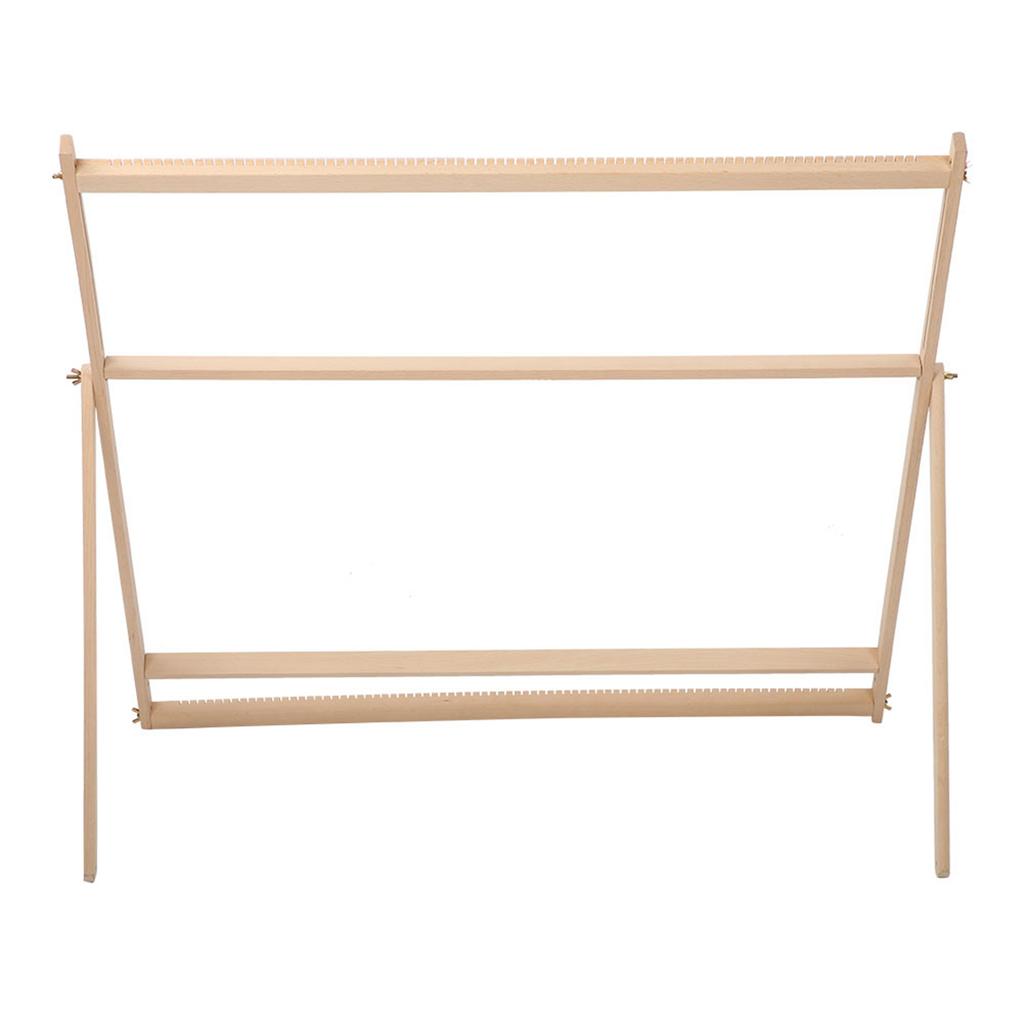 Mașină de țesut manual din lemn DIY Suport reglabil Tapiserie Lână Instrument de tricotat