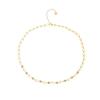 European Retro Zircon Stainless Steel Necklace: High-End Cross-Border Clavicle Chain
