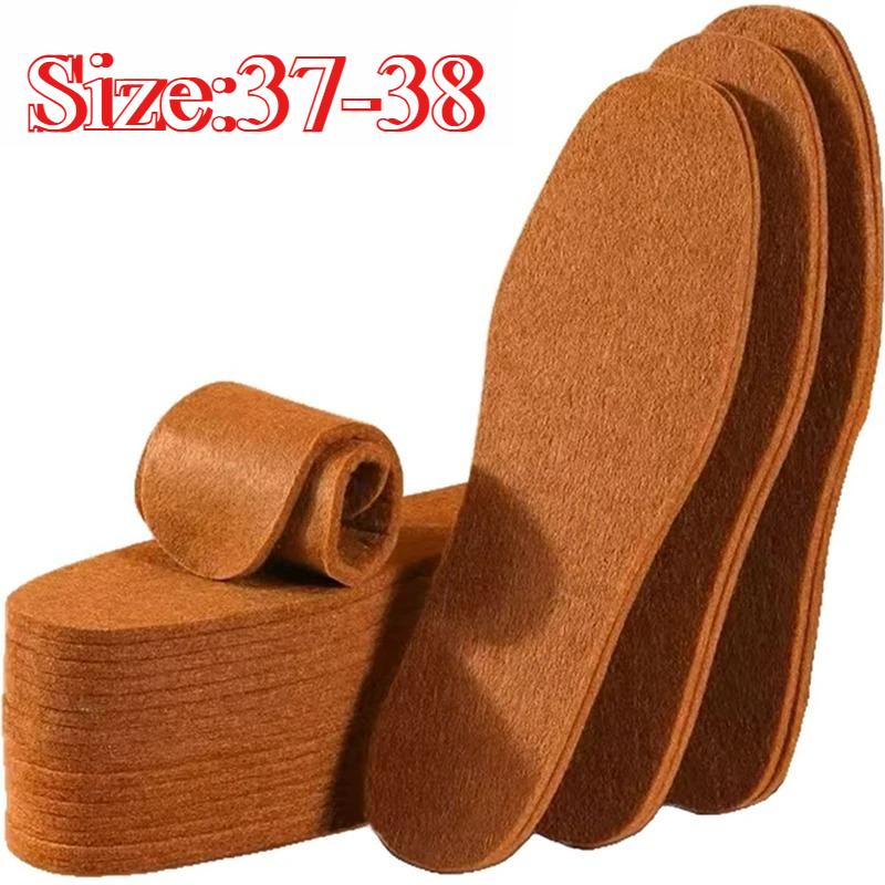 

Super Thick Merino Wool Felt Insoles for Men Women Warmth Moisture Wicking Odor Control Winter Thermal Inserts for Boots 5pairs