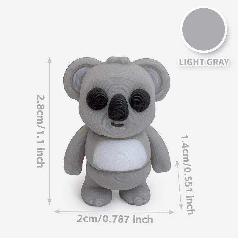 Colorful 3D Printed Small Animal Toys - Simulation Animal Models for Micro-Landscape Decoration