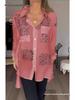 Women's European/American Printed Loose Swallowtail Commuting Shirt - Spring/Summer Collection