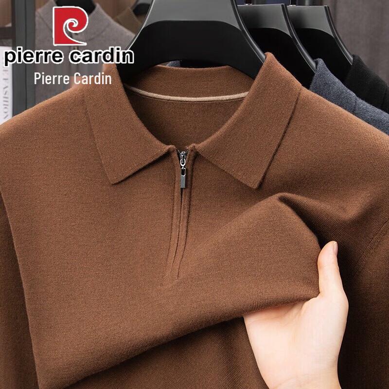 Pierre Cardin Men s Half-Zip Silk Blend Knit Polo Shirt 3XL