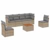 VidaXL Garden Lounge Set with Cushions 7 Pcs, Patio Sofas, Patio Furniture Set, Outdoor Furniture, Mix 3255884