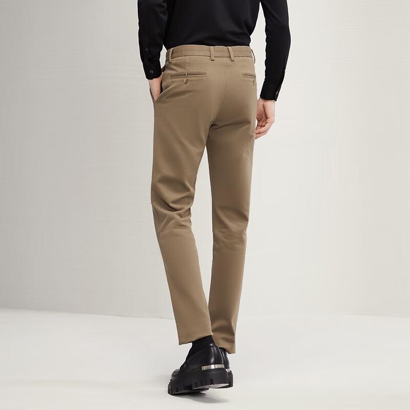 Qipai Men's Modal Blend Slim-Fit Straight Casual Pants
