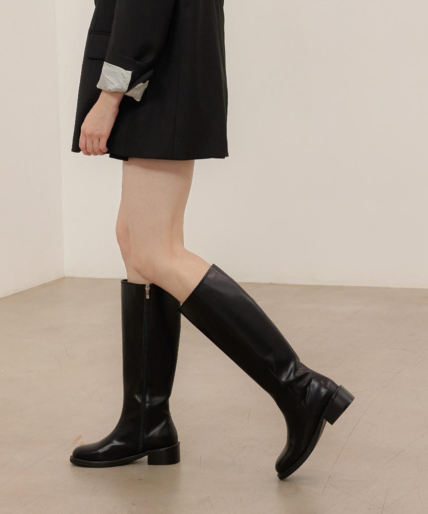 Avispa Clovi Round Toe Cushioned Outsole Long Boots_B107_1Color_4Cm
