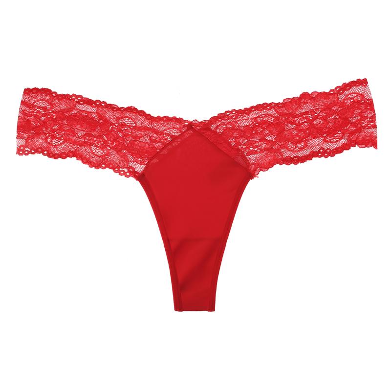 Dames Sexy Kanten Slipjes Lage Taille Ondergoed String Dames G-String Ademend Lingerie Verleiding Transparant Intimates